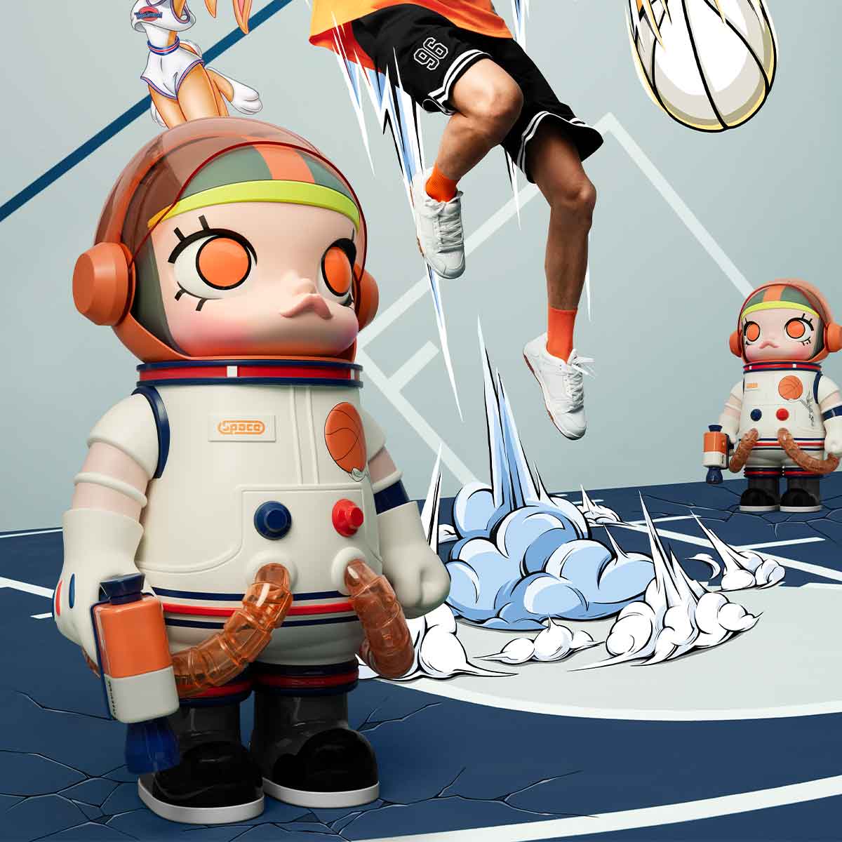 Pop Mart Mega Space Molly Space Jam 1000%