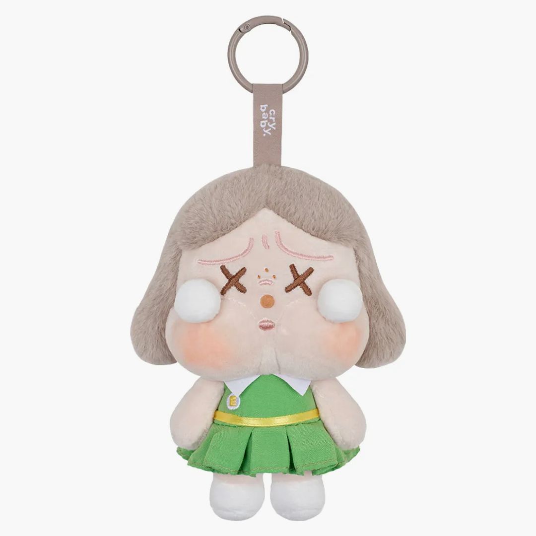 Pop Mart Crybaby Sunset Concert Series Plush Pendant Dim Green