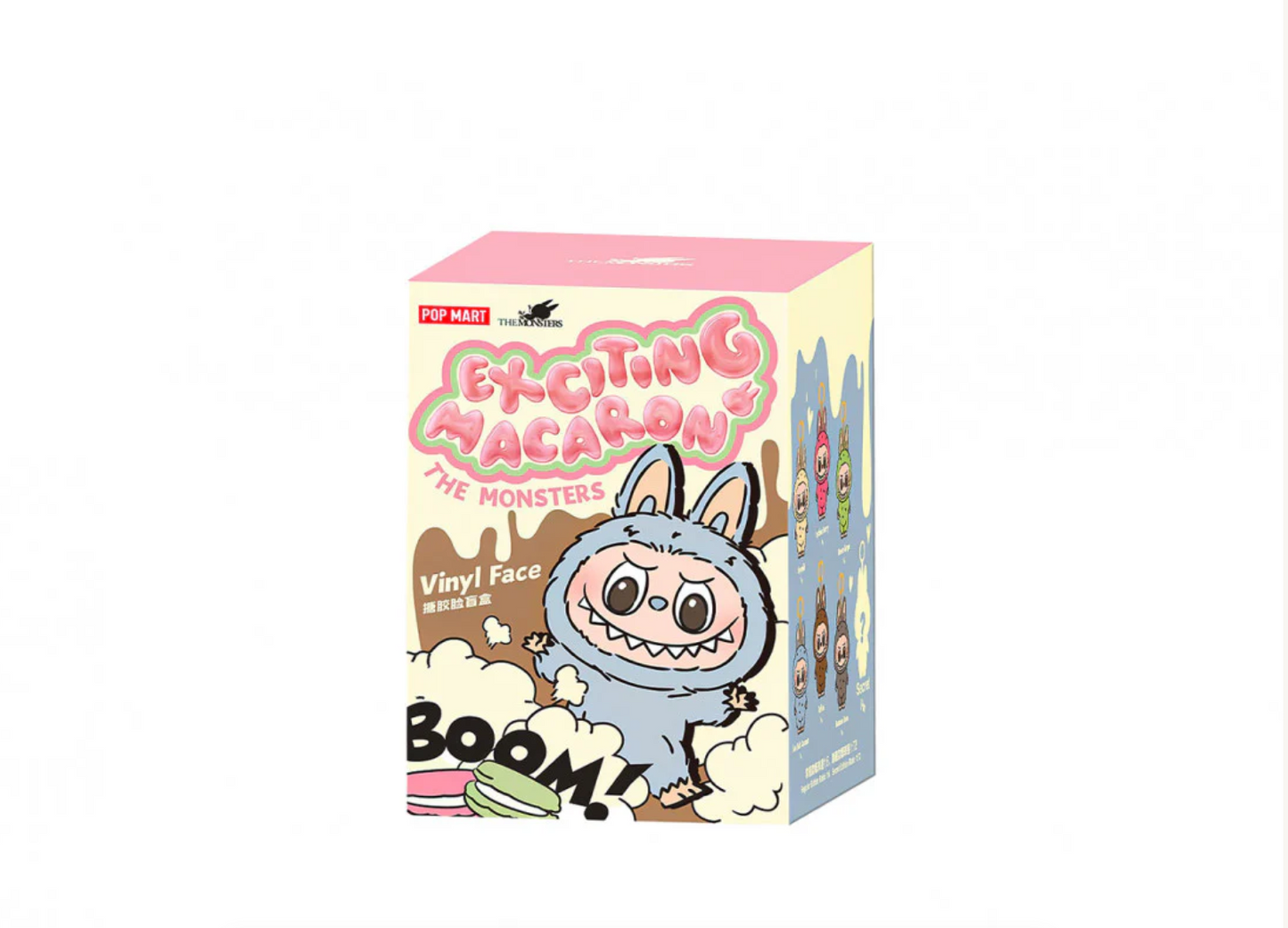 Pop Mart Labubu The Monsters Tasty Macarons Chestnut Cocoa Vinyl Plush Pendant