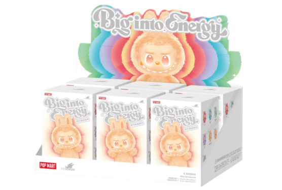 Pop Mart Labubu The Monsters Big Into Energy -sarjan onnellisuusvinyylipehmoriipus