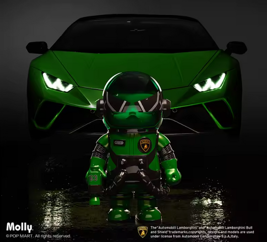 Pop Mart Mega Space Molly Automobili Lamborghini Edition 1000%