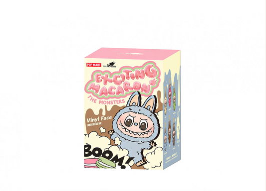 Pop Mart Labubu The Monsters Tasty Macarons Chestnut Cocoa Vinyl Plush Pendant