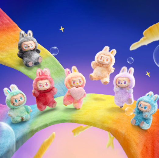 Pop Mart Labubu The Monsters Big Into Energy -sarjan onnellisuusvinyylipehmoriipus